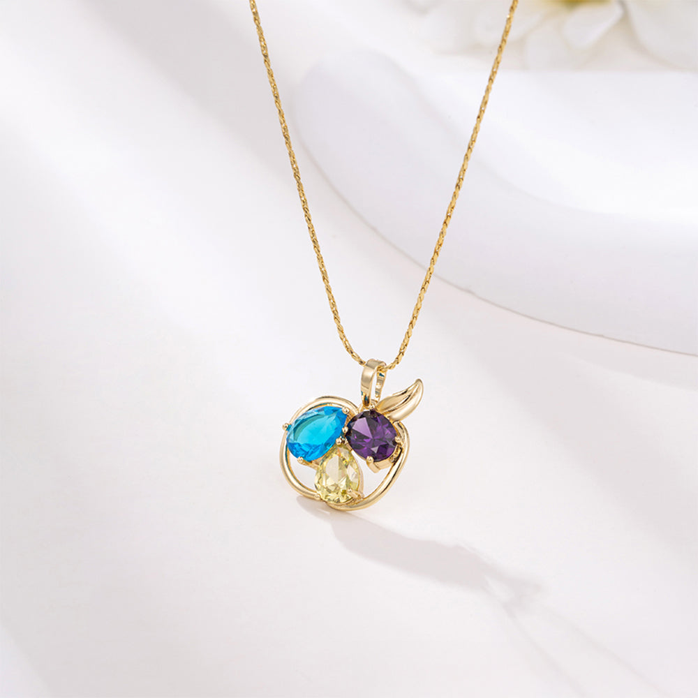 Conjunto de Aleación Bañado en Oro con Cristal Emporia® Azul y Cristal Emporia® Blanco ( Pendientes +Colgante )