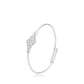 Pulsera de Aleación Bañado en Oro con Cristal Emporia® Blanco