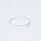 Pulsera de Aleación Bañado en Oro con Cristal Emporia® Blanco