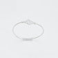 Pulsera de Aleación Bañado en Oro con Cristal Emporia® Blanco