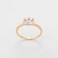Anillo de Aleación Bañado en Oro con Cristal Emporia® Blanco