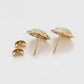 Pendientes de Aleación Bañado en Oro con Cristal Emporia® Blanco