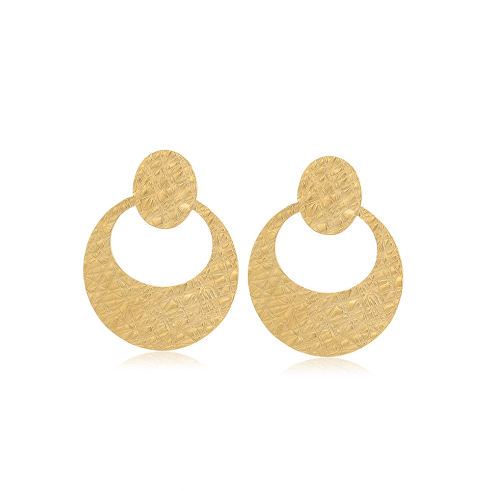Pendientes de Aleación Bañado en Oro 1 
