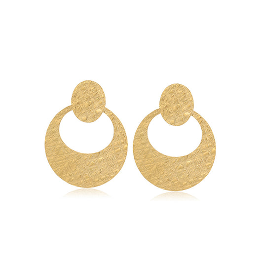 Pendientes de Aleación Bañado en Oro