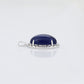 Colgante de Aleación Bañado en Oro con Cristal Emporia® Azul y Cristal Emporia® Blanco