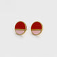 Pendientes de Aleación Bañado en Oro con Cristal Emporia® Rojo y Cristal Emporia® Rosa