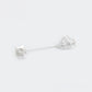 Broche de Aleación Bañado en Oro con Cristal Emporia® Blanco