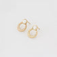Pendientes de Aleación Bañado en Oro con Cristal Emporia® Blanco