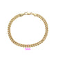 Pulsera de Aleación Bañado en Oro