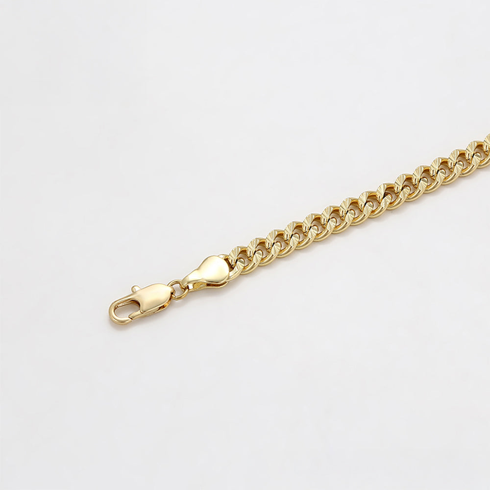 Pulsera de Aleación Bañado en Oro 6 