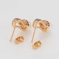 Pendientes de Aleación Bañado en Oro con Cristal Emporia® Rojo y Perla de cristal