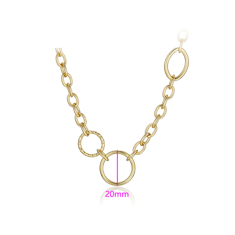 Collar de Aleación Bañado en Oro 3 