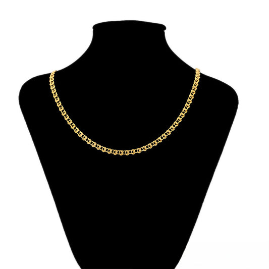 Collar de Aleación Bañado en Oro