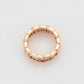 Anillo de Aleación Bañado en Oro con Cristal Emporia® Púrpura y Cristal Emporia® Rosa