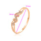 Pulsera de Aleación Bañado en Oro con Cristal Emporia® Blanco