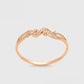 Pulsera de Aleación Bañado en Oro con Cristal Emporia® Blanco