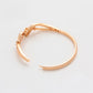 Pulsera de Aleación Bañado en Oro con Cristal Emporia® Blanco