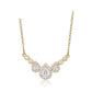 Collar de Aleación Bañado en Oro con Cristal Emporia® Blanco