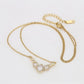 Collar de Aleación Bañado en Oro con Cristal Emporia® Blanco