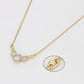 Collar de Aleación Bañado en Oro con Cristal Emporia® Blanco