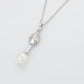 Collar de Aleación Bañado en Oro con Cristal Emporia® Púrpura y Perla de cristal