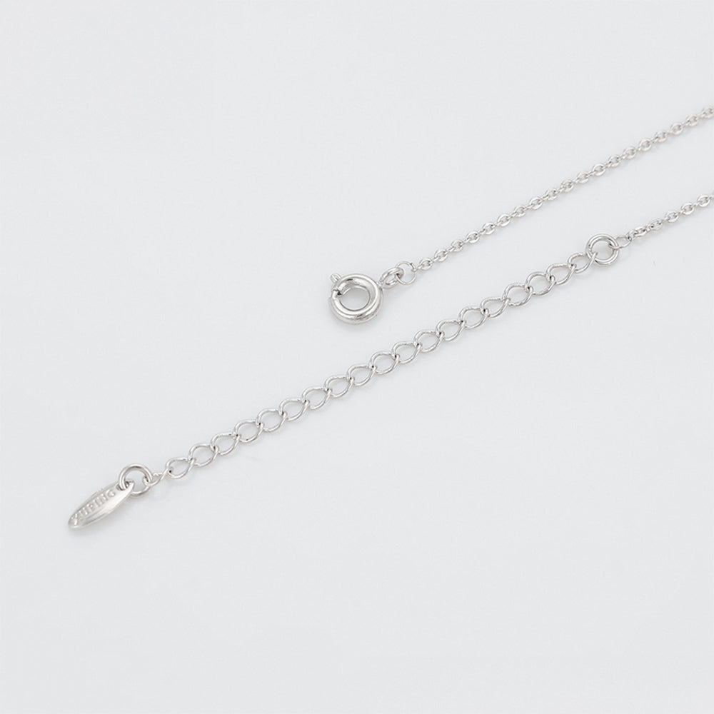 Collar de Aleación Bañado en Oro con Cristal Emporia® Púrpura y Perla de cristal 7 