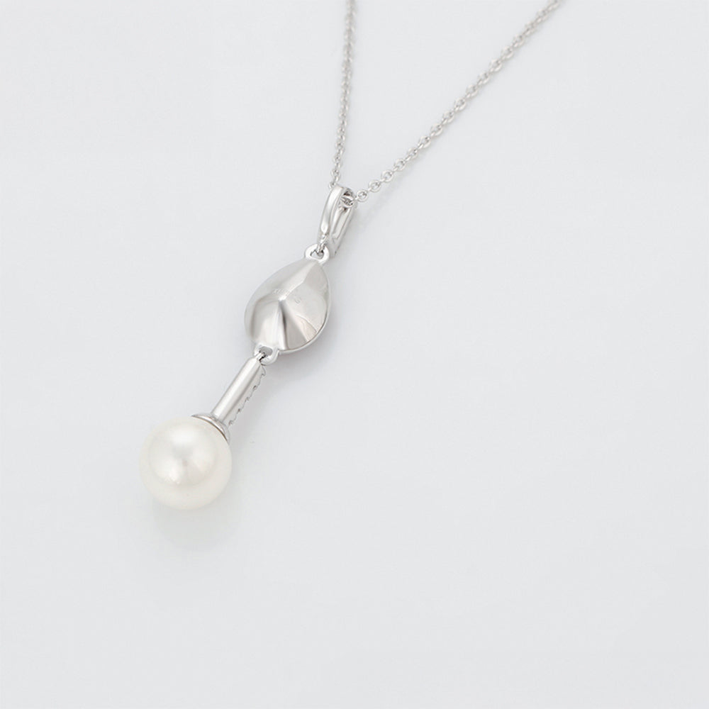 Collar de Aleación Bañado en Oro con Cristal Emporia® Púrpura y Perla de cristal 6 