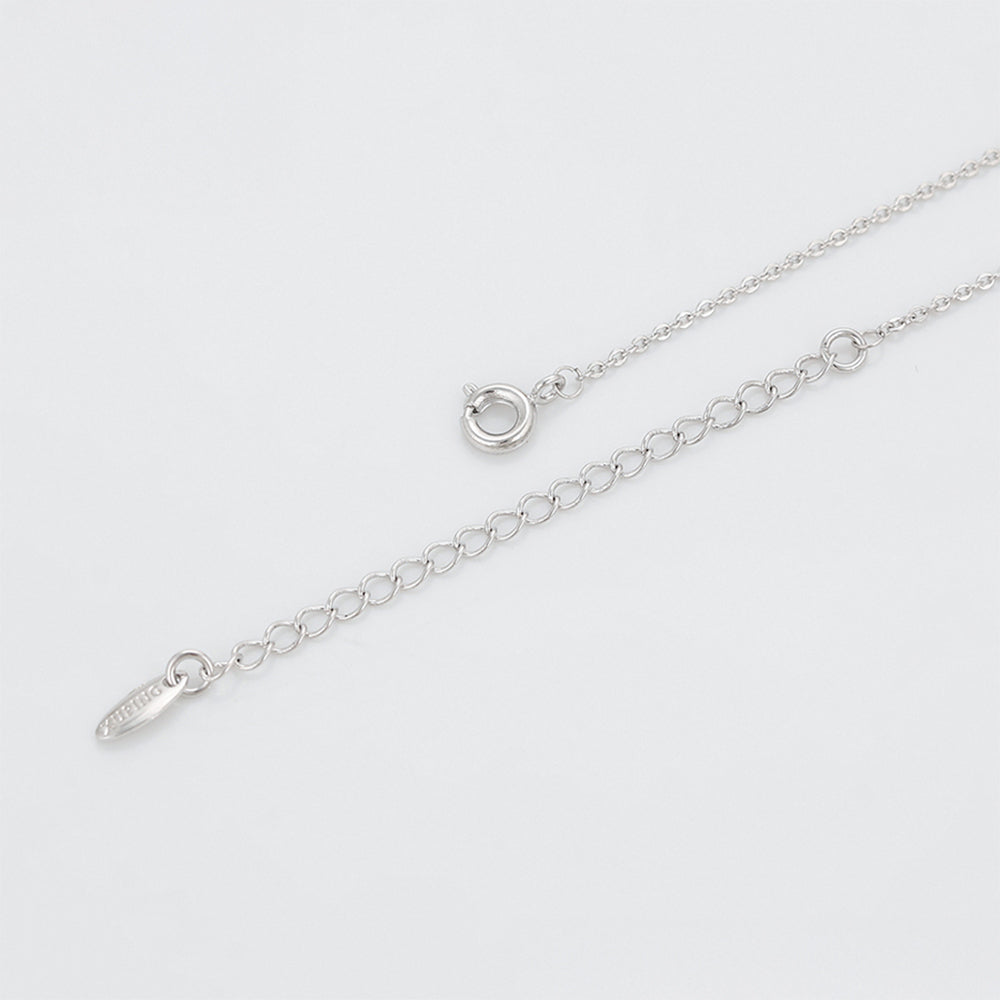 Collar de Aleación Bañado en Oro con Cristal Emporia® Púrpura y Perla de cristal 7 