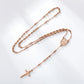 Cruz Collar de Aleación Bañado en Oro ( Collar )