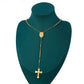 Cruz Collar de Aleación Bañado en Oro ( Collar )