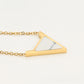 Conjunto de Aleación Bañado en Oro con Cristal Emporia® Blanco ( Collar +Pendientes )