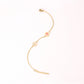 Conjunto de Aleación Bañado en Oro con Cristal Emporia® Rosa y Cristal Emporia® Blanco ( Collar +Pulsera )