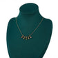 Collar de Aleación Bañado en Oro con Cristal Emporia® Verde y Cristal Emporia® Rojo