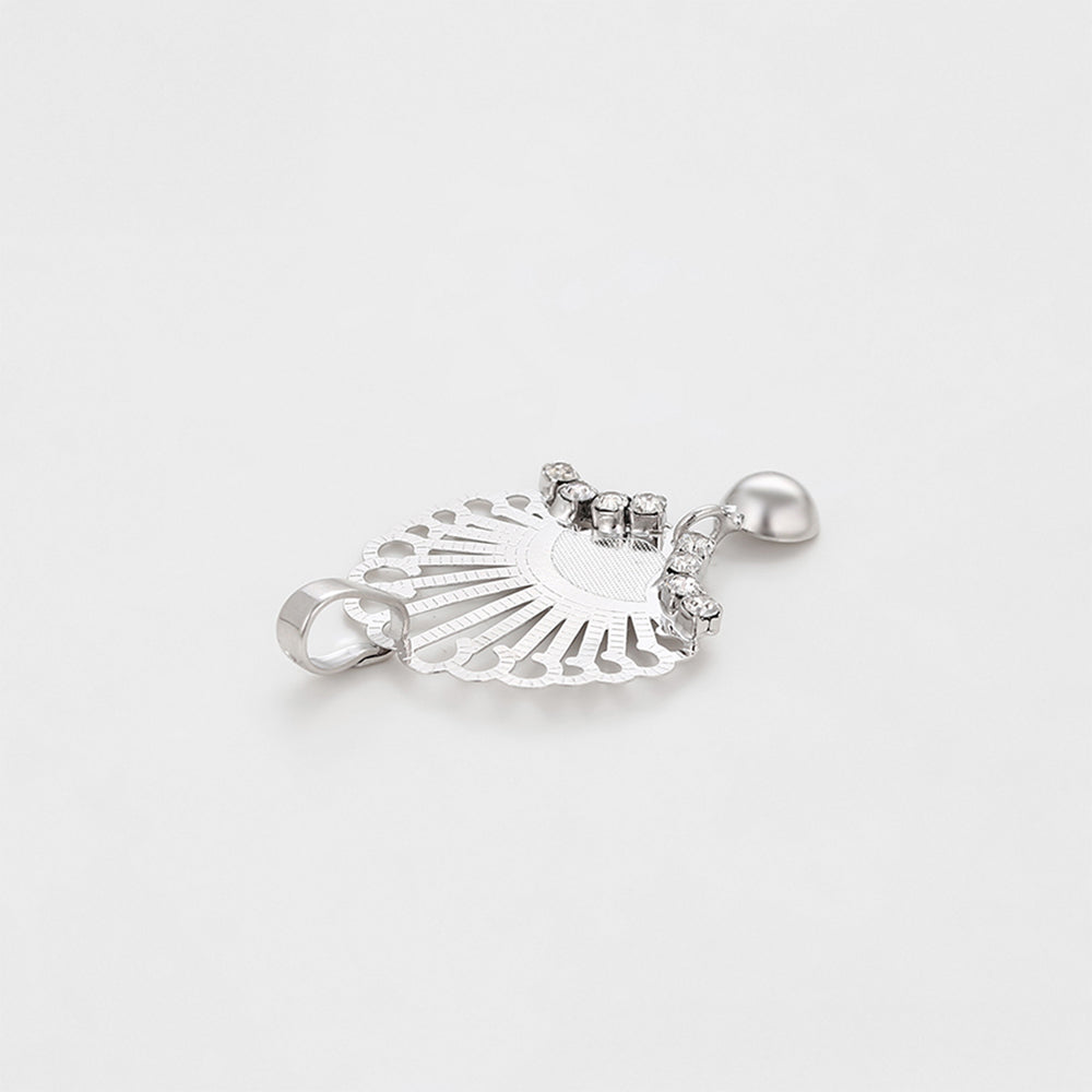 Conjunto de Aleación Bañado en Oro con Cristal Emporia® Blanco ( Pendientes +Colgante )