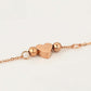 Conjunto de Aleación Bañado en Oro ( Collar +Pulsera )