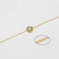 Pulsera de Aleación Bañado en Oro con Cristal Emporia® Verde