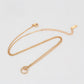 Collar de Aleación Bañado en Oro con Cristal Emporia® Blanco