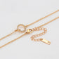 Collar de Aleación Bañado en Oro con Cristal Emporia® Blanco