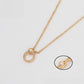 Collar de Aleación Bañado en Oro con Cristal Emporia® Blanco