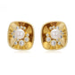 Pendientes de Aleación Bañado en Oro con Perla de cristal y Cristal Emporia® Blanco