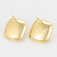 Pendientes de Aleación Bañado en Oro con Perla de cristal y Cristal Emporia® Blanco