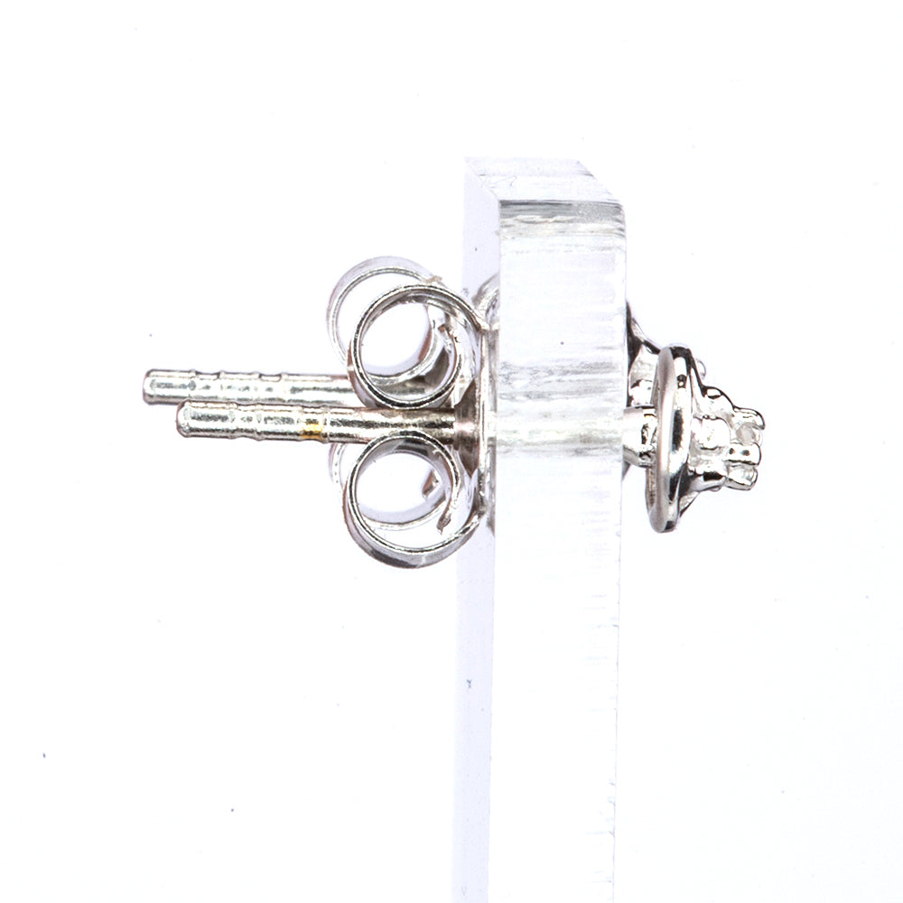Pendientes de Plata con Diamante 4 