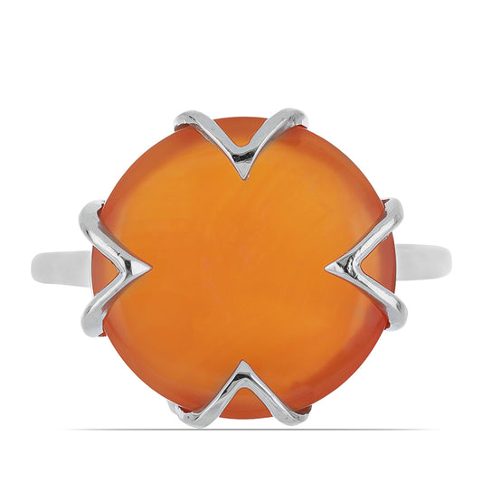 Anillo de Plata con Cornalina de Tagebau