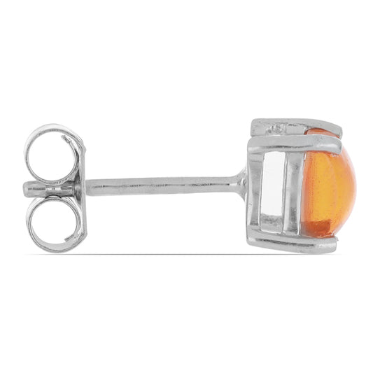 Pendientes de Plata con Ópalo Naranja de Lega Dembi