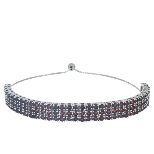 Pulsera de Plata con Granate Barton
