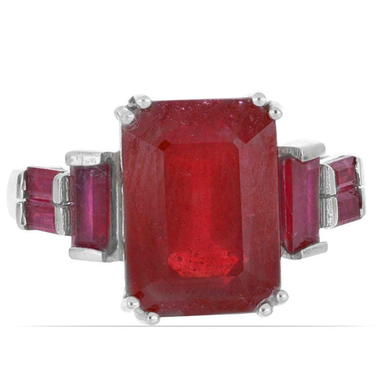 Anillo de Plata con Rubí de Madagascar