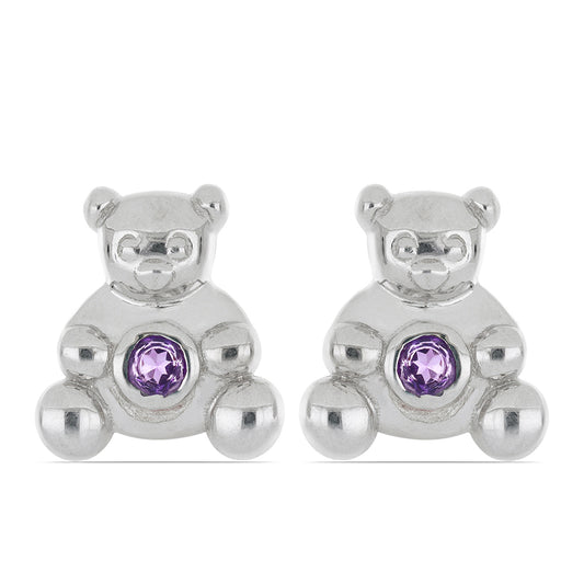 Pendientes de Plata con Amatista de Marruecos