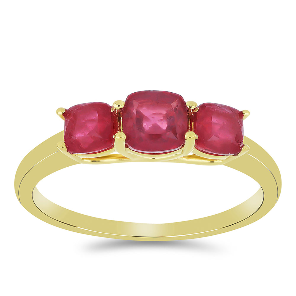 Anillo de Oro 9K con Rubí de Madagascar 3 