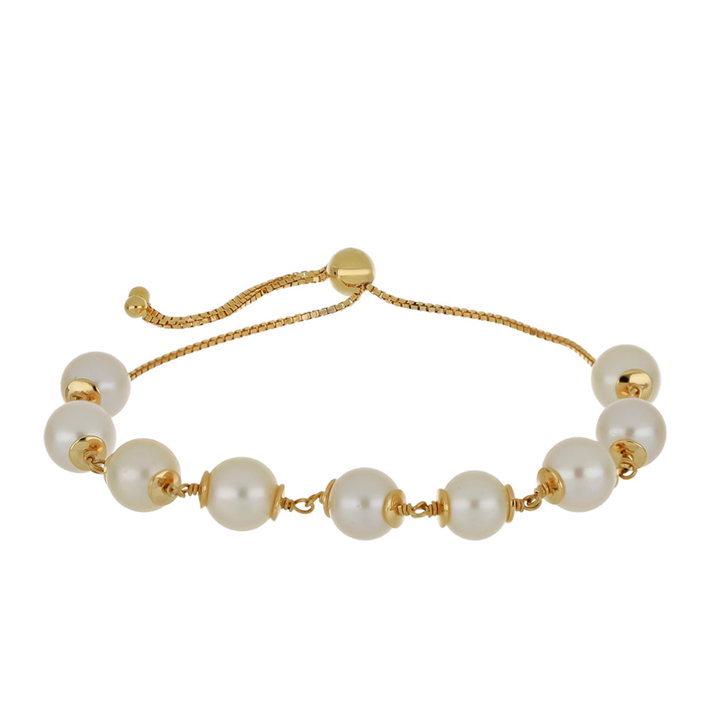 Pulsera de Oro 9K con Perla Cultivada de Akoya 1 