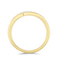 Anillo de Plata Bañada en Oro con Diamante blanco